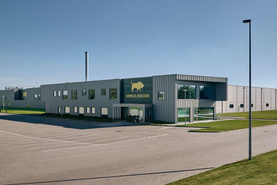 Stahlverkleidetes Schlachthof-Kraftzentrum in Himmerland, Himmerlandskød, Nordre Ringvej 99, 9620 Aalestrup, Dänemark